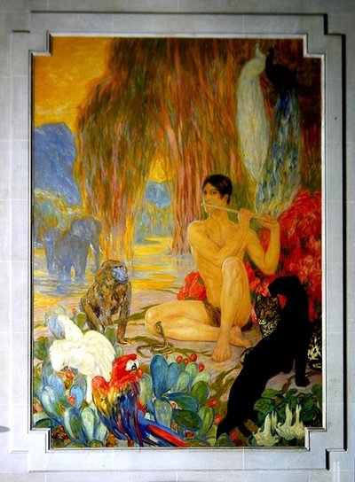 Zoologia. pintura decorativa no 