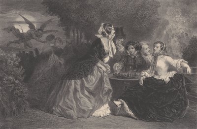 As Filhas do Diabo A Criatura, c. 1848-62. de Célestin Nanteuil