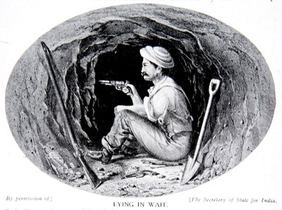 Deitada à espera, ilustração de "A História da Nação" de Clifford Henry Mecham