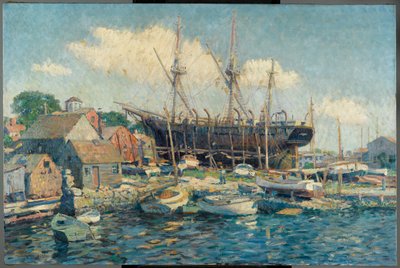 Um navio-baleeiro no Marine Railway em Fairhaven de Clifford Warren Ashley