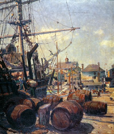 Enfeitar o Baleeiro (óleo sobre tela) de Clifford Warren Ashley