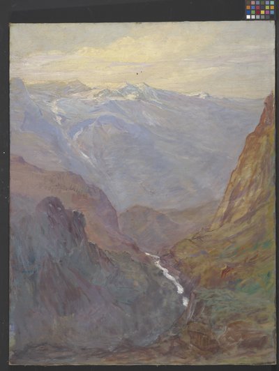 Cena das Montanhas Rochosas (óleo sobre tela) de Clifton Wheeler