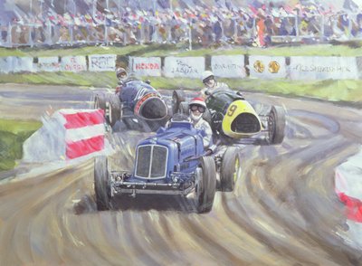 A primeira corrida no Goodwood Revival, 1998 de Clive Metcalfe