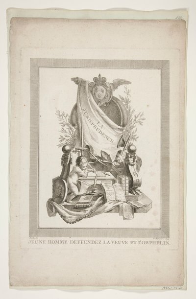 Onze folhas de Nouveaux Trophees et Cartouches representam les arts et les sciences de Clément Pierre Marillier