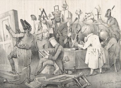 Júri de Pintura Famosa. Salão de 1841, 20 de março de 1841. de Clément Pruche
