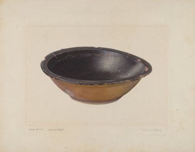 Tigela de Barro Esmaltado de Clyde L. Cheney