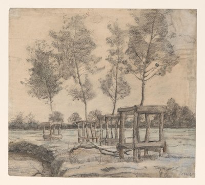 Prado com árvores de Coba Steenhoff