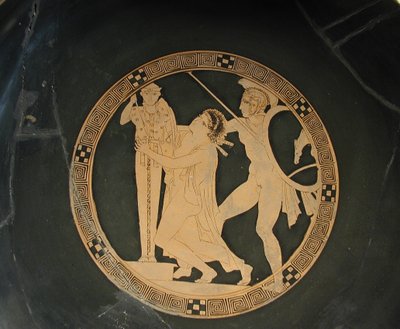 Ajax, o Menor, arrasta Cassandra do Palladium, 5o. BC de Codrus Painter