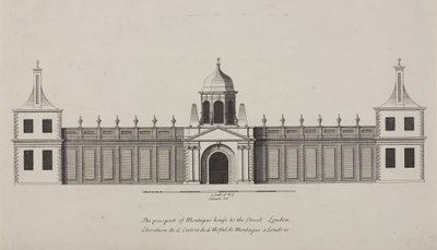Museu Britânico, Holborn, c.1750 de Colen Campbell