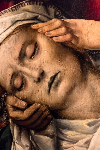 Descida da Cruz, c. 1520 (Têmpera e óleo sobre madeira (carvalho)) de Colijn de Coter