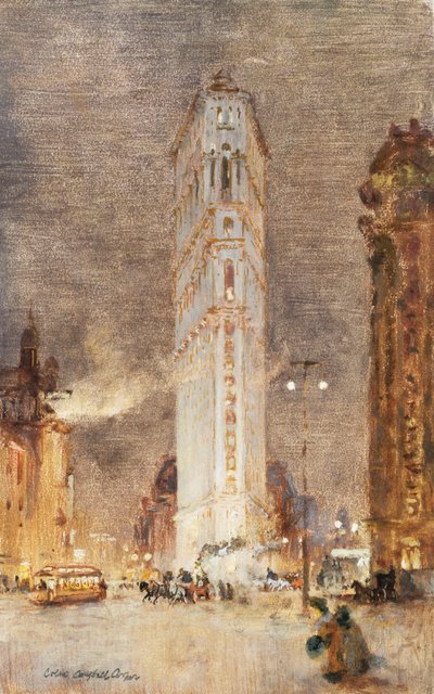 The Flat Iron Building, Nova York de Colin Campbell Cooper
