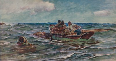 Os apanhadores de lagosta, 1886, 1935 de Colin Hunter