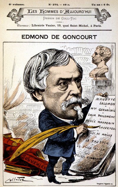 Edmond de Goncourt - por Coll-Toc (Coll Toc), em "Les Hommes d