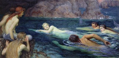 Uma corrida com sereias e tritões, 1895 de Collier Twentyman Smithers