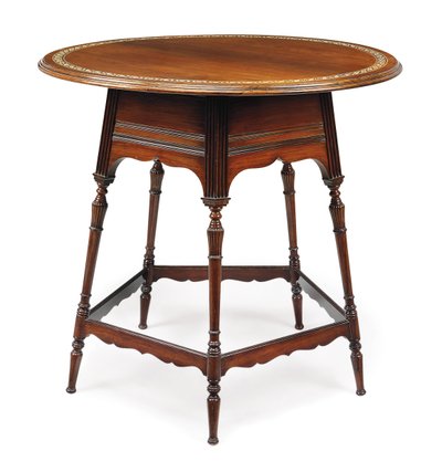Mesa circular vitoriana, c.1870 de Collinson and Lock