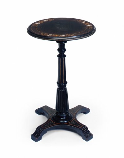 Mesa ocasional ebonizada vitoriana, final do século 19 (madeira ebonizada) de Collinson and Lock