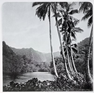 Lago Hitiaa, de &39;Tahiti&39;, publicado em Londres, 1882 de Colonel Stuart-Wortley