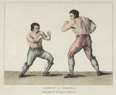 Johnson & Perrin (gravura colorida) de Conrad Martin (after) Metz
