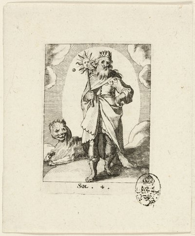 Sol, placa quatro de Der VII Planeten de Conrad Meyer
