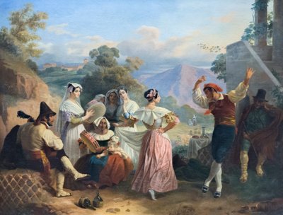 Dança tradicional (óleo sobre tela) de Consalvo Carelli