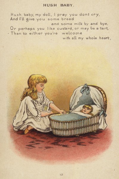 Rima de berçário: Hush Baby (chromolitho) de Constance Haslewood