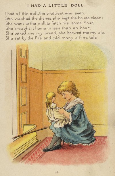 Rima de berçário: Eu tive uma boneca (chromolitho) de Constance Haslewood
