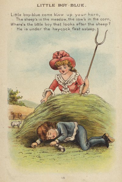 Rima de berçário: Little Boy Blue (chromolitho) de Constance Haslewood