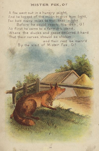 Rima de berçário: Sr. Fox, O! (chromolitho) de Constance Haslewood