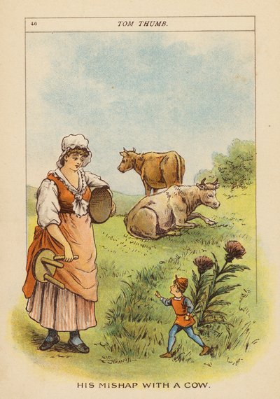 Tom Thumb (litografia a cores) de Constance Haslewood