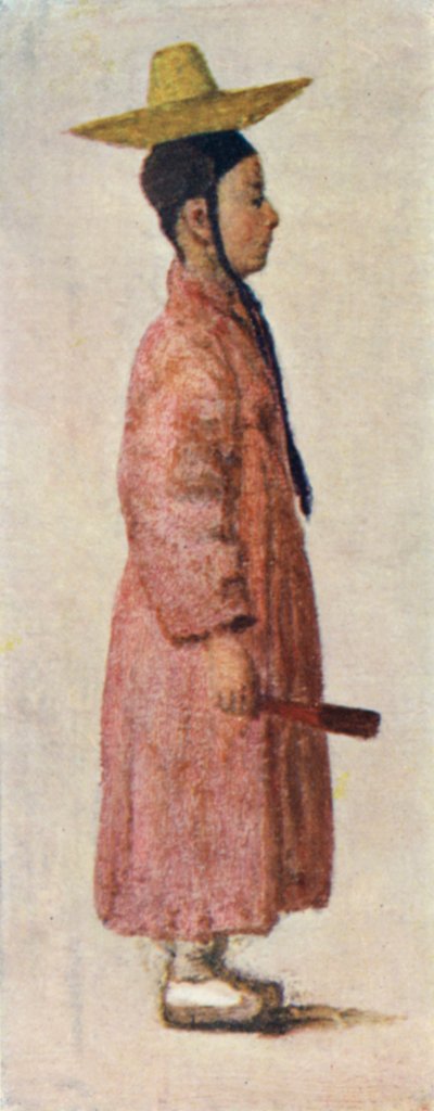 Um noivo coreano com o seu chapéu pitoresco (cor litho) de Constance J.D. Coulson