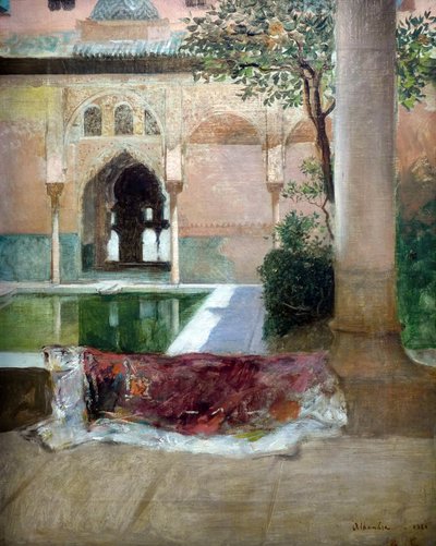 Pátio da Alhambra de Granada, 1880 de Constant