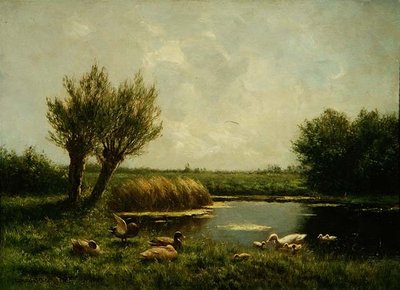 Lagoa dos Patos (óleo sobre tela) de Constant Artz