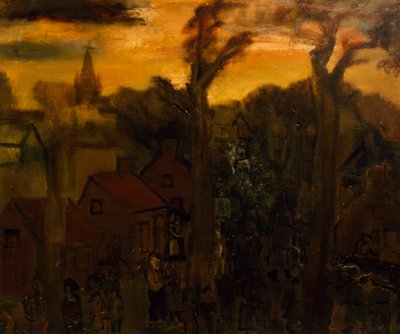 Jabbeke em 1940, por Constant Permeke (1886-1952), óleo sobre tela. Bélgica, século XX. de Constant Permeke