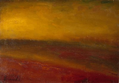 Sunset Landset Landscape (óleo sobre tela) de Constant Permeke