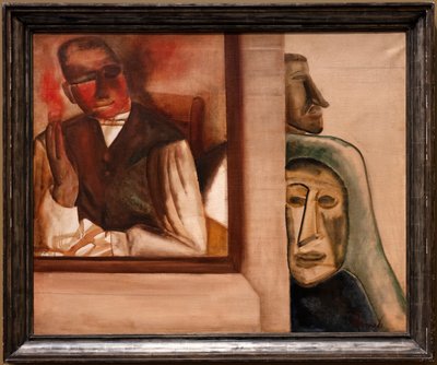 The Smoker, c.1927 (óleo e terpentina sobre tela) de Constant Permeke