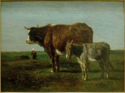 Vaca com burro de Constant Troyon