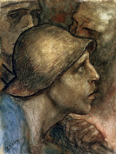 Chefe de um trabalhador de Constantin Emile Meunier