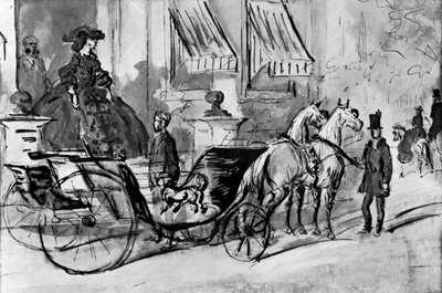 Indo para uma unidade, século 19, 1930. de Constantin Guys