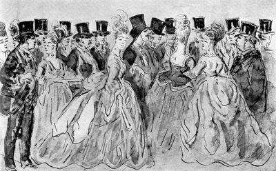 Le Promenoir, século XIX, 1930. de Constantin Guys