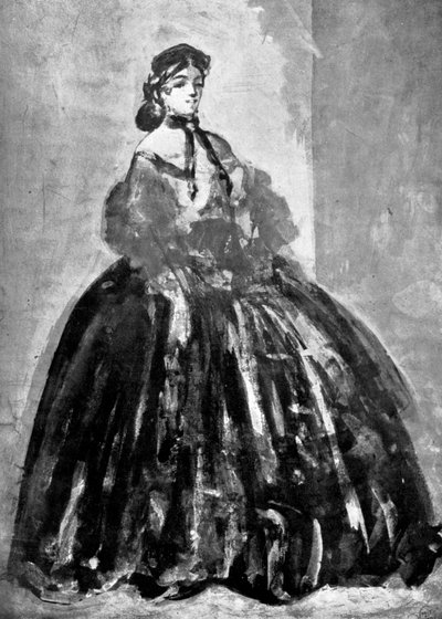 Retrato de uma mulher, século XIX, 1930. de Constantin Guys