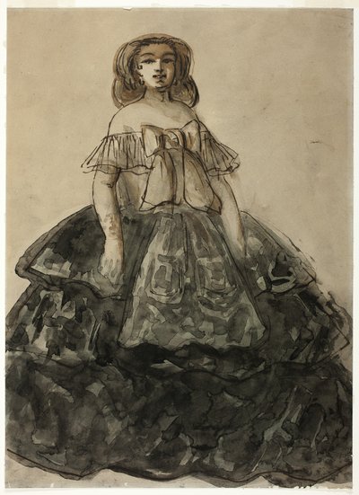 Mulher de pé de Constantin Guys