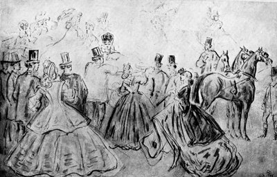 The Promenade, século XIX, 1930. de Constantin Guys