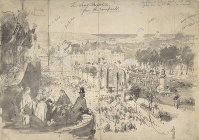 A Visita de Napoleão III a Boulogne-sur-Mer, século XIX. de Constantin Guys