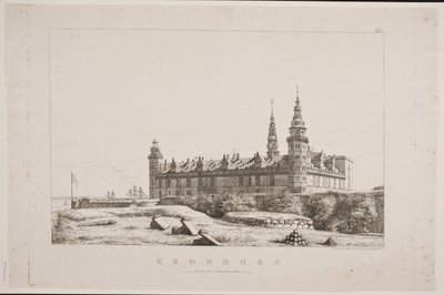 Kronborg visto do lado noroeste de Constantin Hansen