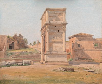 O Arco de Tito em Roma de Constantin Hansen