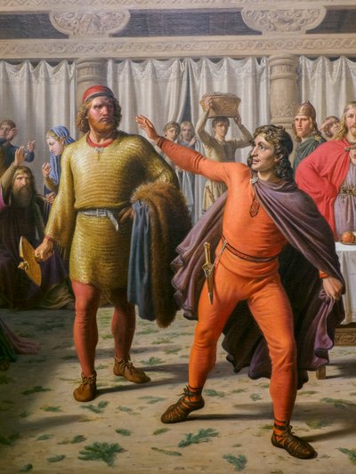 Festa de Ægir, pormenor de Constantin Hansen