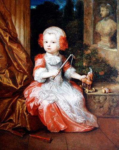 Retrato de um Jovem Rapaz em Vestido de Salmão (óleo sobre tela) de Constantin Netscher