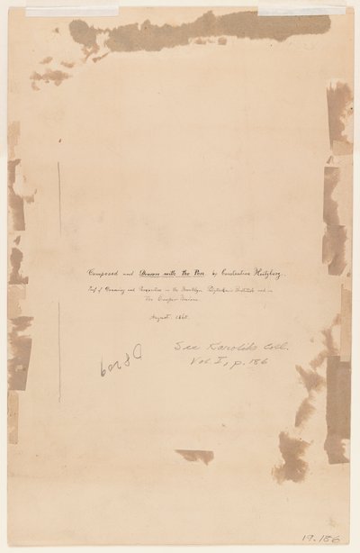 Inscrição de artistas, 1865 (verso de 375815) de Constantine Hertzberg