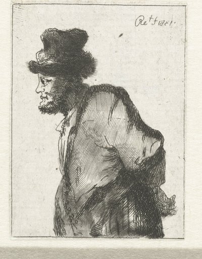 Camponês com as mãos atrás das costas de Constantino Cumano (possibly)