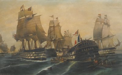 A Batalha de Trafalgar de Constantinos Volanakis
